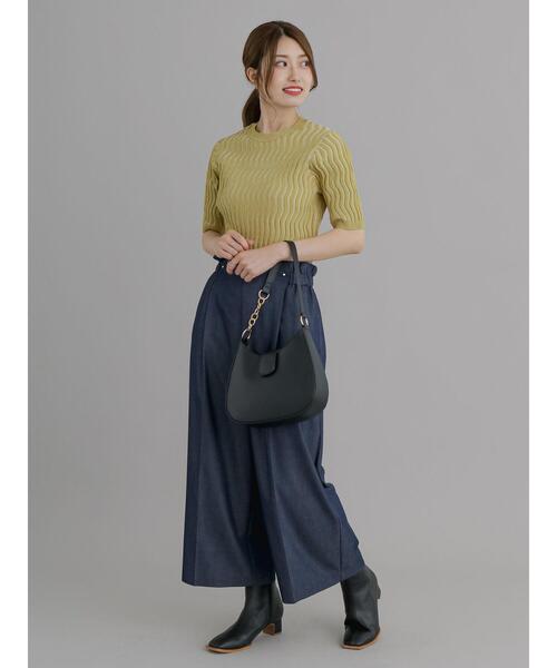 Te chichi（テチチ）の「ウエストギャザーワイドパンツ（その他パンツ・レディース・ブラック/ネイビー/グリーン・F）」の19枚目の写真