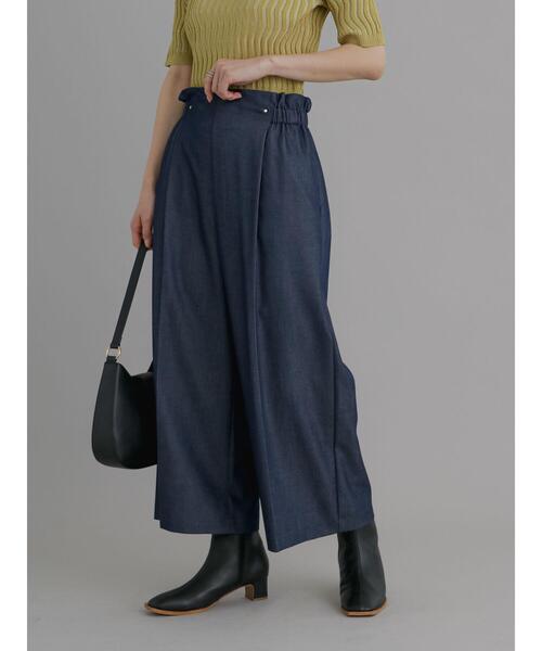 Te chichi（テチチ）の「ウエストギャザーワイドパンツ（その他パンツ・レディース・ブラック/ネイビー/グリーン・F）」の20枚目の写真