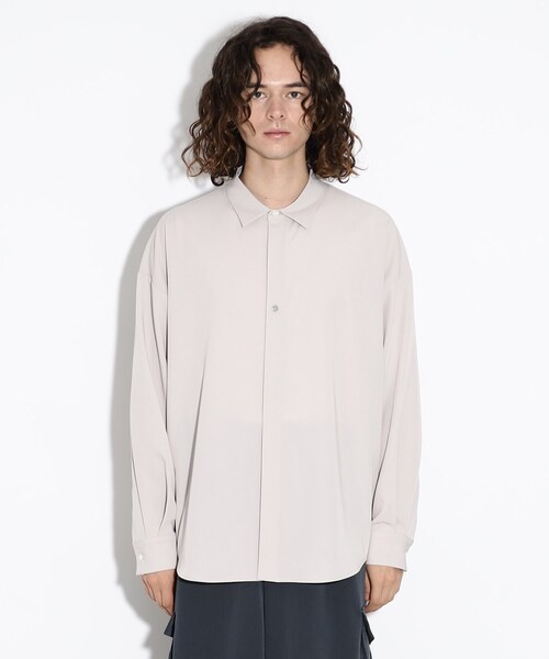 tk.TAKEO KIKUCHI(ティーケータケオキクチ)の「◆なめらかバックボタンシャツ(シャツ/ブラウス・メンズ・ライトベージュ/ブラウン系その他/ブラック・02/01/03)」の21枚目の写真