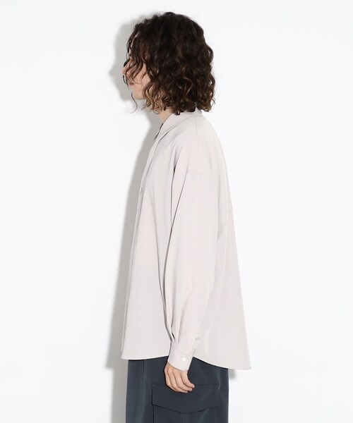 tk.TAKEO KIKUCHI(ティーケータケオキクチ)の「◆なめらかバックボタンシャツ(シャツ/ブラウス・メンズ・ライトベージュ/ブラウン系その他/ブラック・02/01/03)」の18枚目の写真