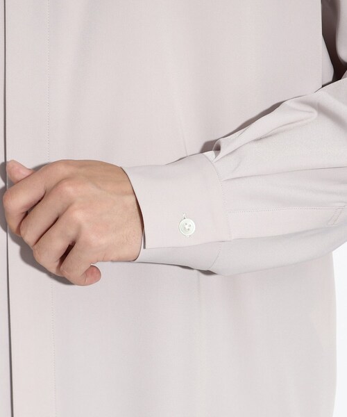 tk.TAKEO KIKUCHI(ティーケータケオキクチ)の「◆なめらかバックボタンシャツ(シャツ/ブラウス・メンズ・ライトベージュ/ブラウン系その他/ブラック・02/01/03)」の14枚目の写真