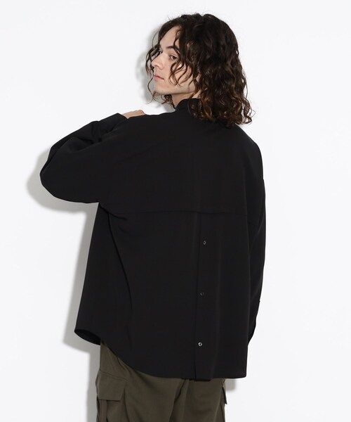 tk.TAKEO KIKUCHI(ティーケータケオキクチ)の「◆なめらかバックボタンシャツ(シャツ/ブラウス・メンズ・ライトベージュ/ブラウン系その他/ブラック・02/01/03)」の22枚目の写真