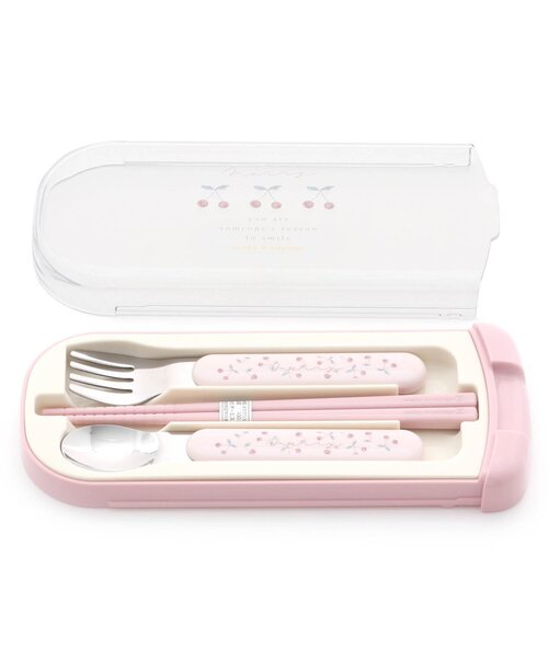 入園入学4点セット ベビーブルーのさくらんぼ柄×ピンク | 株式会社福永