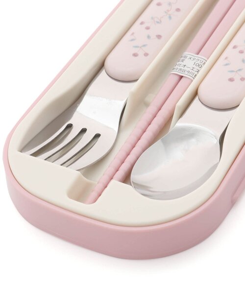 apres les cours(アプレレクール)の「くま・さくらんぼ柄トリオセット(カトラリー・キッズ・ピンク/ベージュ・FREE)」の17枚目の写真