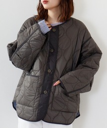 hunch リップストップ×ナイロンタフタ リバーシブルジャケット