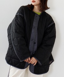 hunch リップストップ×ナイロンタフタ　リバーシブルジャケット