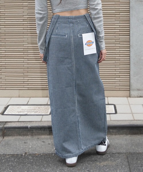 Dickies（ディッキーズ）の「【Dickies】サスペンダー付き タイトロングスカート 3187-6402（スカート・レディース・アイボリー/ベージュ/ブラック/マルチ/パープル/オリーブ/インディゴブルー・M/L）」の13枚目の写真