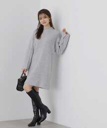 PROPORTION BODY DRESSING | レイヤード風デザインスリーブニットワンピース / 1213240004(ワンピース)