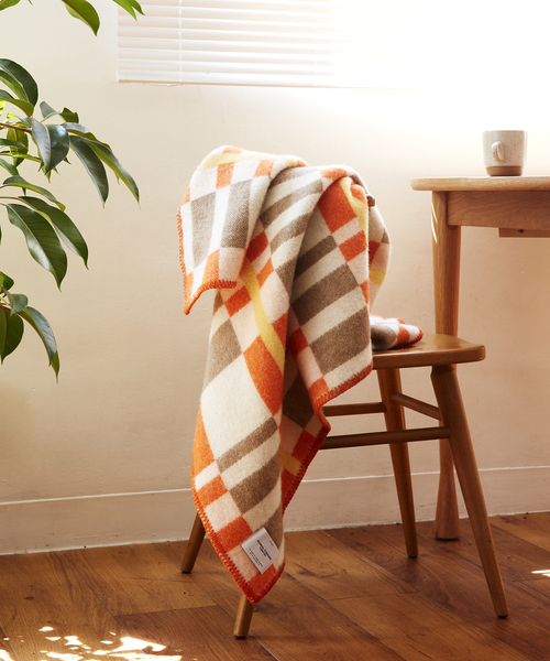 JOURNAL STANDARD チェック柄ブランケット セール】BLANKET CHECK 130X90 ウール ブランケット チェック