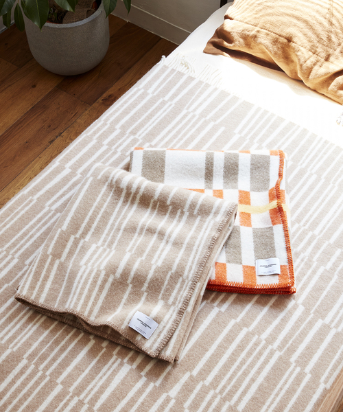 JOURNAL STANDARD チェック柄ブランケット セール】BLANKET CHECK 130X90 ウール ブランケット チェック