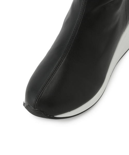 ROPE' PICNIC(ロペピクニック)の「ウェッジソールスニーカーブーツ(ブラック×ホワイト)(ブーツ・レディース・ブラック系その他・S/L/M)」の5枚目の写真