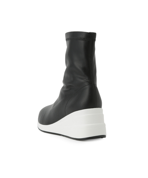 ROPE' PICNIC(ロペピクニック)の「ウェッジソールスニーカーブーツ(ブラック×ホワイト)(ブーツ・レディース・ブラック系その他・S/L/M)」の6枚目の写真