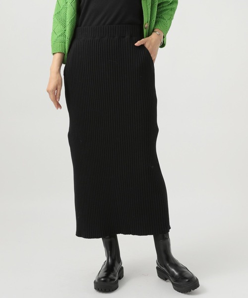 BAYFLOW（ベイフロー）の「ワイドリブスカート（スカート・レディース・グレー/ブラック/イエロー・MEDIUM/SMALL）」の12枚目の写真