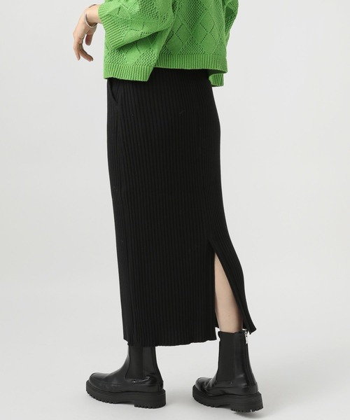 BAYFLOW（ベイフロー）の「ワイドリブスカート（スカート・レディース・グレー/ブラック/イエロー・MEDIUM/SMALL）」の13枚目の写真
