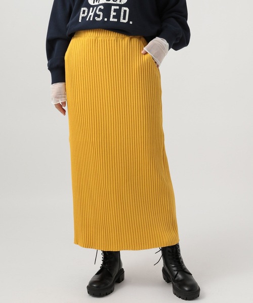 BAYFLOW（ベイフロー）の「ワイドリブスカート（スカート・レディース・グレー/ブラック/イエロー・MEDIUM/SMALL）」の19枚目の写真