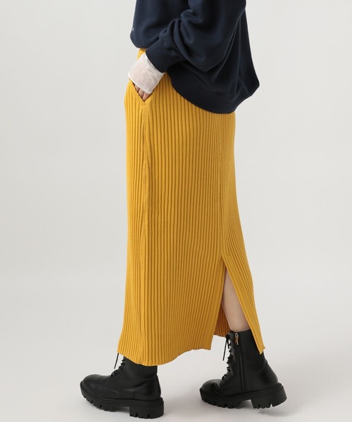 BAYFLOW（ベイフロー）の「ワイドリブスカート（スカート・レディース・グレー/ブラック/イエロー・MEDIUM/SMALL）」の20枚目の写真