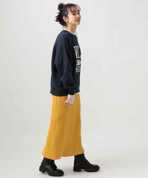 BAYFLOW（ベイフロー）の「ワイドリブスカート（スカート・レディース・グレー/ブラック/イエロー・MEDIUM/SMALL）」の21枚目の写真