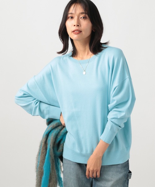 BARNYARDSTORM（バンヤードストーム）の「BARNYARDSTORM / ハイゲージドルマンニット（ニット/セーター・レディース・ブルー/グレー/イエロー・0/1）」の12枚目の写真