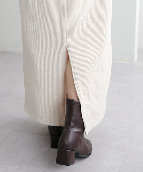 DISCOAT（ディスコート）の「【S～Lサイズあり】カットコールナロースカート（スカート・レディース・オレンジ/チャコールグレー/アイボリー・SMALL/MEDIUM/LARGE）」の15枚目の写真