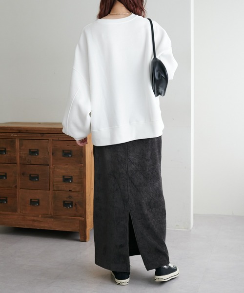 DISCOAT（ディスコート）の「【S～Lサイズあり】カットコールナロースカート（スカート・レディース・オレンジ/チャコールグレー/アイボリー・SMALL/MEDIUM/LARGE）」の22枚目の写真