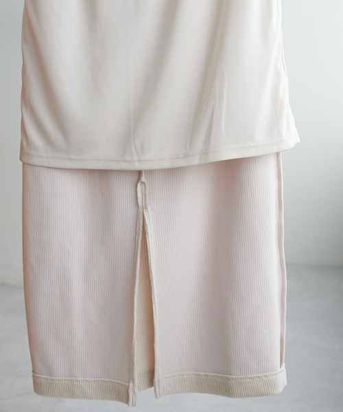 DISCOAT（ディスコート）の「【S～Lサイズあり】カットコールナロースカート（スカート・レディース・オレンジ/チャコールグレー/アイボリー・SMALL/MEDIUM/LARGE）」の18枚目の写真