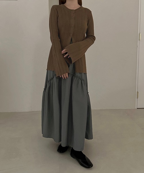apres jour clair(アプレジュールクレア)の「【apres jour clair】シアーニットトップス【ZOZOTOWN限定アイテム】(ニット/セーター・レディース・ブラック/アイボリー/ブラウン系その他・X-LARGE/フリー)」の17枚目の写真