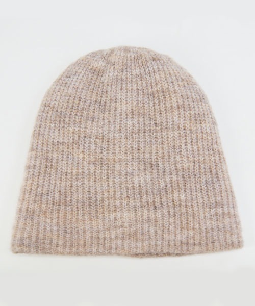 polcadot(ポルカドット)の「ETHEREAL BEANIE/エアリー ニット(ニットキャップ/ビーニー・レディース・ブラック/ベージュ/ブルー/グレー・FREE)」の3枚目の写真
