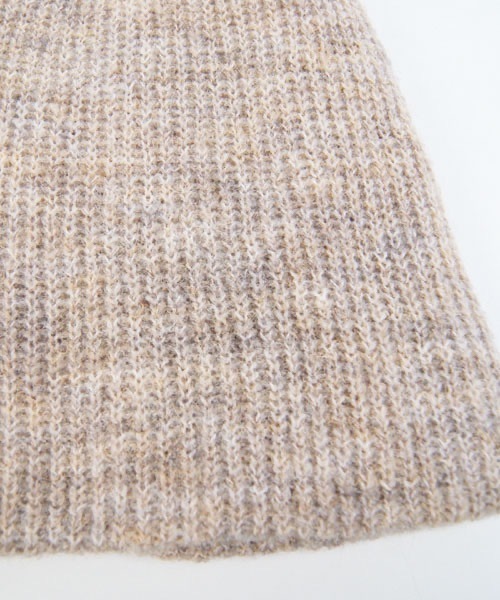 polcadot(ポルカドット)の「ETHEREAL BEANIE/エアリー ニット(ニットキャップ/ビーニー・レディース・ブラック/ベージュ/ブルー/グレー・FREE)」の8枚目の写真