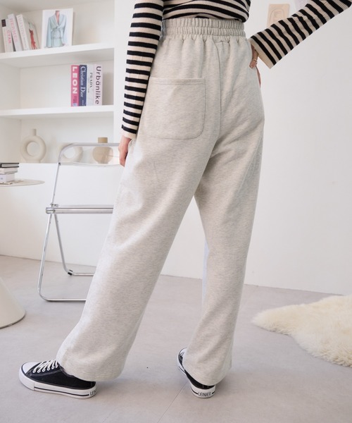Ada.(エイダ)の「スウェット 切り替え カーブパンツ(スウェットパンツ・レディース・チャコールグレー/ブラック/オートミール・FREE)」の16枚目の写真