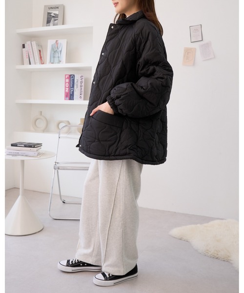 Ada.(エイダ)の「スウェット 切り替え カーブパンツ(スウェットパンツ・レディース・チャコールグレー/ブラック/オートミール・FREE)」の18枚目の写真