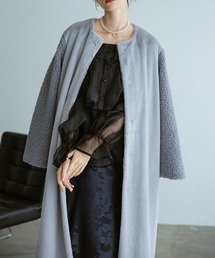 Dorry Doll（ドリードール）の「フェイクファー×ボアコート（ノーカラーコート）」