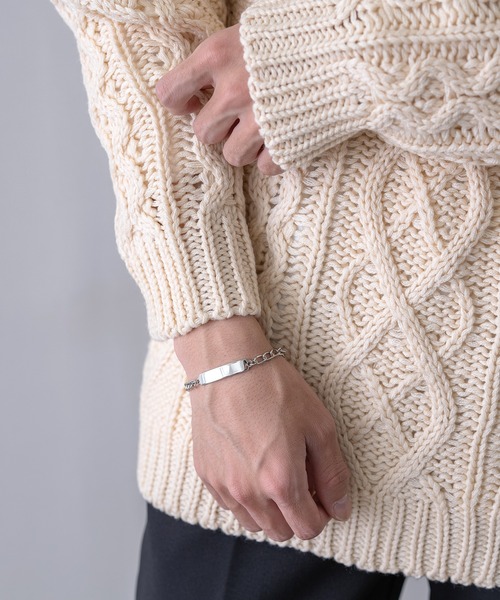 improves（インプローブス）の「プレート チェーンブレスレット（ブレスレット・メンズ・ゴールド/シルバー/シルバー系・FREE）」の4枚目の写真