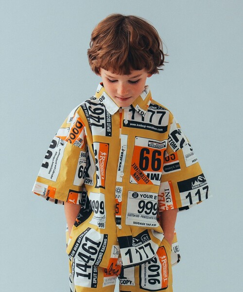 THE PARK SHOP（ザパークショップ）の「THE PARK SHOP / PARK マラソン シャツ 24（105～145cm）（シャツ/ブラウス・キッズ・ホワイト/イエロー系その他5・125/105/115/135）」の2枚目の写真