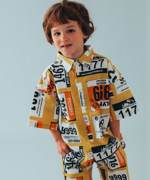 THE PARK SHOP（ザパークショップ）の「THE PARK SHOP / PARK マラソン シャツ 24（105～145cm）（シャツ/ブラウス・キッズ・ホワイト/イエロー系その他5・125/105/115/135）」の3枚目の写真