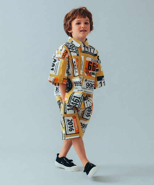 THE PARK SHOP（ザパークショップ）の「THE PARK SHOP / PARK マラソン シャツ 24（105～145cm）（シャツ/ブラウス・キッズ・ホワイト/イエロー系その他5・125/105/115/135）」の6枚目の写真
