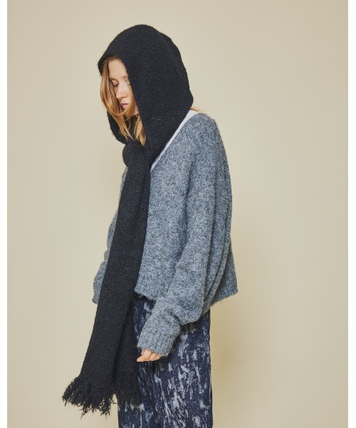 ORIMI シャギーフードマフラー Casselini（キャセリーニ）の「Casselini(キャセリーニ)フリルシャギー