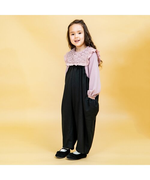 Seraph（セラフ）の「3wayカラートップス（Tシャツ/カットソー・キッズ・マスタード/ブラック/オフホワイト/ピンク・80/130/95/100/140/90/110/120）」の9枚目の写真