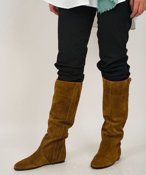 美品 FABIO RUSCONI ファビオルスコーニ ロングブーツ レザー 37 FABIO RUSCONI｜レザー ロングブーツ 5888-mn ファビオルスコーニ