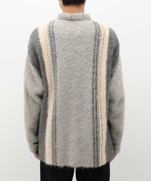 THE INOUE BROTHERS(ザイノウエブラザーズ)の「【THE INOUE BROTHERS / ザ イノウエブラザーズ】SURI CARDIGAN STRIPE(カーディガン/ボレロ・メンズ・チャコールグレー・MEDIUM)」の15枚目の写真