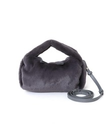 フェイクファー・ワンハンドルバッグ