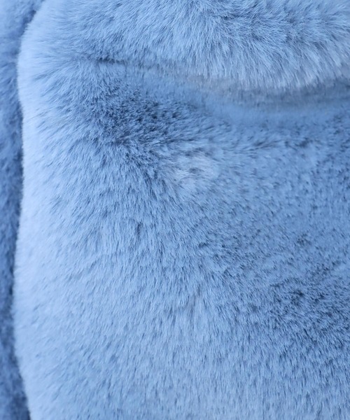 Jines（ジネス）の「フェイクファー・ワンハンドルバッグ（ハンドバッグ・レディース・アイボリー/チャコールグレー・FREE）」の12枚目の写真