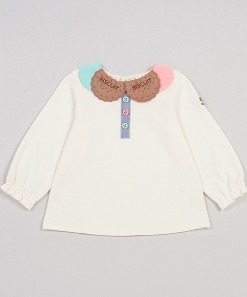 baby cheer(ベイビーチアー)の「ビスケット衿ブラウス(シャツ/ブラウス・キッズ・キナリ・110cm/80cm/90cm/100cm/120cm)」の1枚目の写真