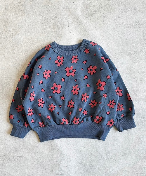 BIG FIELD（ビッグフィールド）の「総柄スウェット（80～150cm）（スウェット・キッズ・カーキ/ネイビー/オフホワイト・95/90/130/80/140/150/100/120/110）」の3枚目の写真