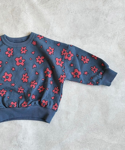 BIG FIELD（ビッグフィールド）の「総柄スウェット（80～150cm）（スウェット・キッズ・カーキ/ネイビー/オフホワイト・95/90/130/80/140/150/100/120/110）」の7枚目の写真