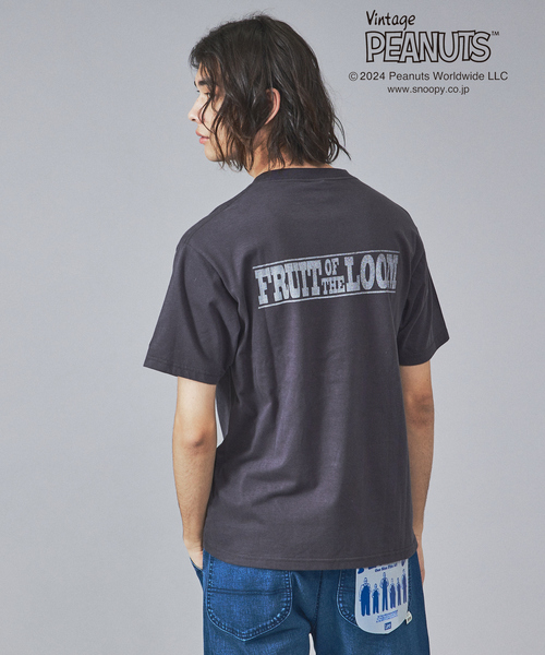 FRUIT OF THE LOOM(フルーツオブザルーム)の「【FRUIT OF THE LOOM/フルーツオブザルーム】ヴィンテージスヌーピー半袖Tシャツシリーズ(Tシャツ/カットソー・メンズ・ブラック/サックスブルー/アイボリー/イエロー・L/S/M)」の19枚目の写真