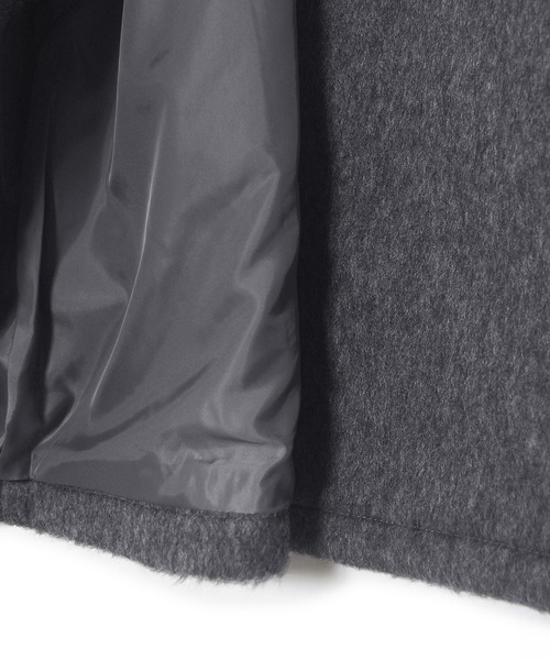 w closet（ダブルクローゼット）の「スタンドカラーダッフルコート（ダッフルコート・レディース・アイボリー/チャコールグレー/ブラック・FREE）」の13枚目の写真