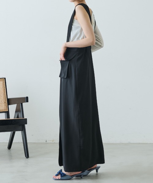 Aunt Marie's（アントマリーズ）の「アウトポケットジャンスカ（ジャンパースカート・レディース・モカ/ブラック・FREE）」の12枚目の写真