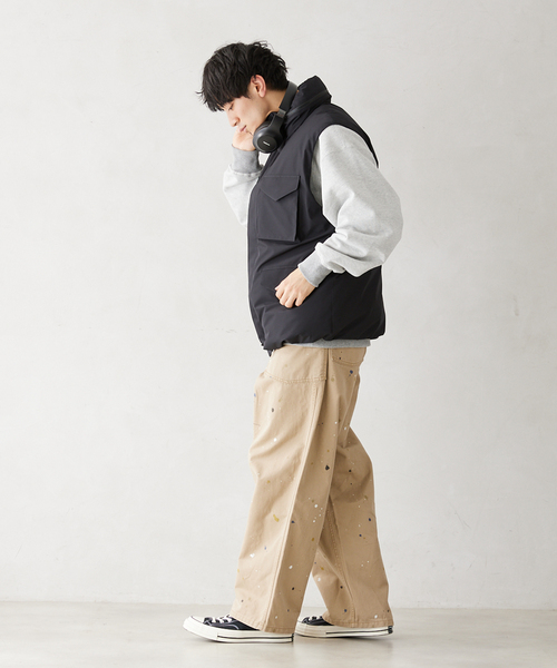 JOURNAL STANDARD relume（ジャーナルスタンダード　レリューム）の「【TEST / テスト】別注 ワイドベイカーパンツ（その他パンツ・メンズ・ベージュ/ブラック・MEDIUM/LARGE）」の13枚目の写真