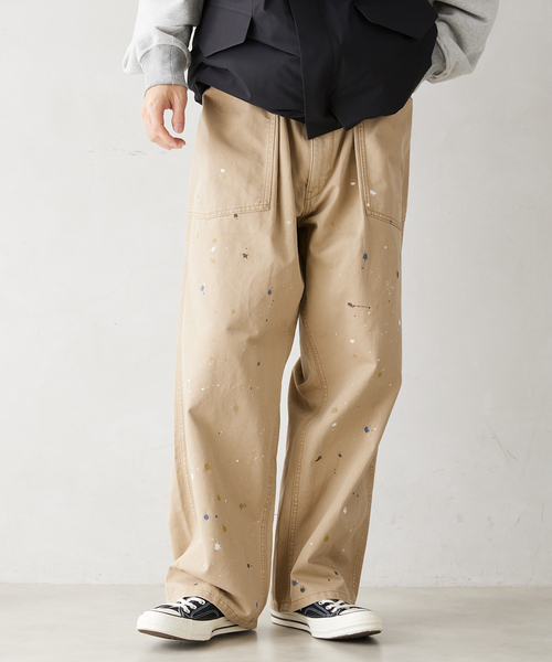 JOURNAL STANDARD relume（ジャーナルスタンダード　レリューム）の「【TEST / テスト】別注 ワイドベイカーパンツ（その他パンツ・メンズ・ベージュ/ブラック・MEDIUM/LARGE）」の16枚目の写真