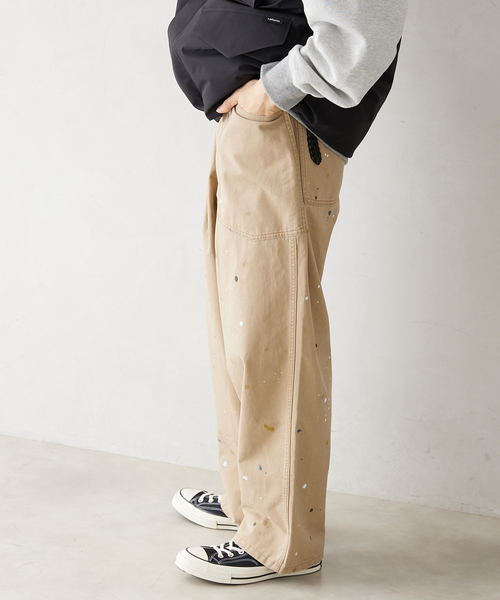 JOURNAL STANDARD relume（ジャーナルスタンダード　レリューム）の「【TEST / テスト】別注 ワイドベイカーパンツ（その他パンツ・メンズ・ベージュ/ブラック・MEDIUM/LARGE）」の18枚目の写真